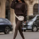 Bluza z marszczonym rękawem LaBalancia Remy brąz