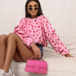 Bluza z marszczonym rękawem LaBalancia Remy różowa w kwiaty