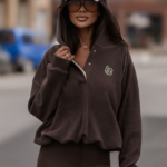 Bluza polarowa LaBalancia Loom brąz i matcha