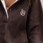 Bluza polarowa LaBalancia Loom brąz z beżem