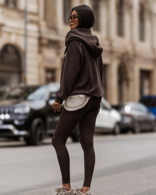 Bluza polarowa LaBalancia Loom brąz z beżem
