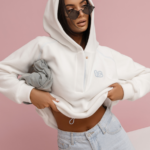 Bluza polarowa LaBalancia Loom ecru z błękitem