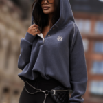 Bluza polarowa LaBalancia Loom grafit z beżem