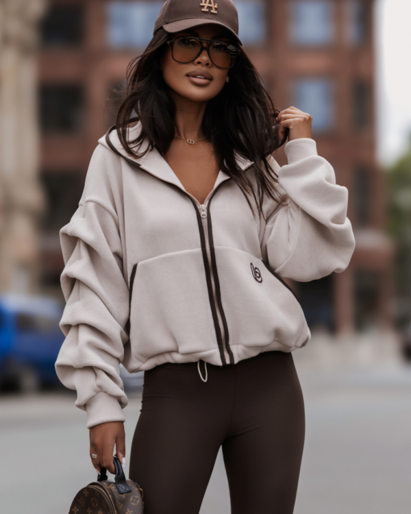 Bluza polarowa rozpinana LaBalancia Snug beż