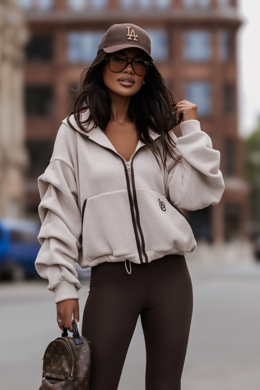 Bluza polarowa rozpinana LaBalancia Snug beż