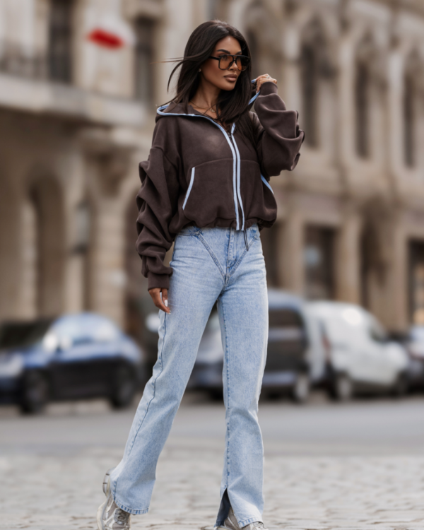 Bluza polarowa rozpinana LaBalancia Snug brąz