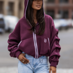 Bluza polarowa rozpinana LaBalancia Snug śliwka