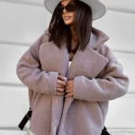 Puszysta kurtka LaBalancia Fluffy taupe