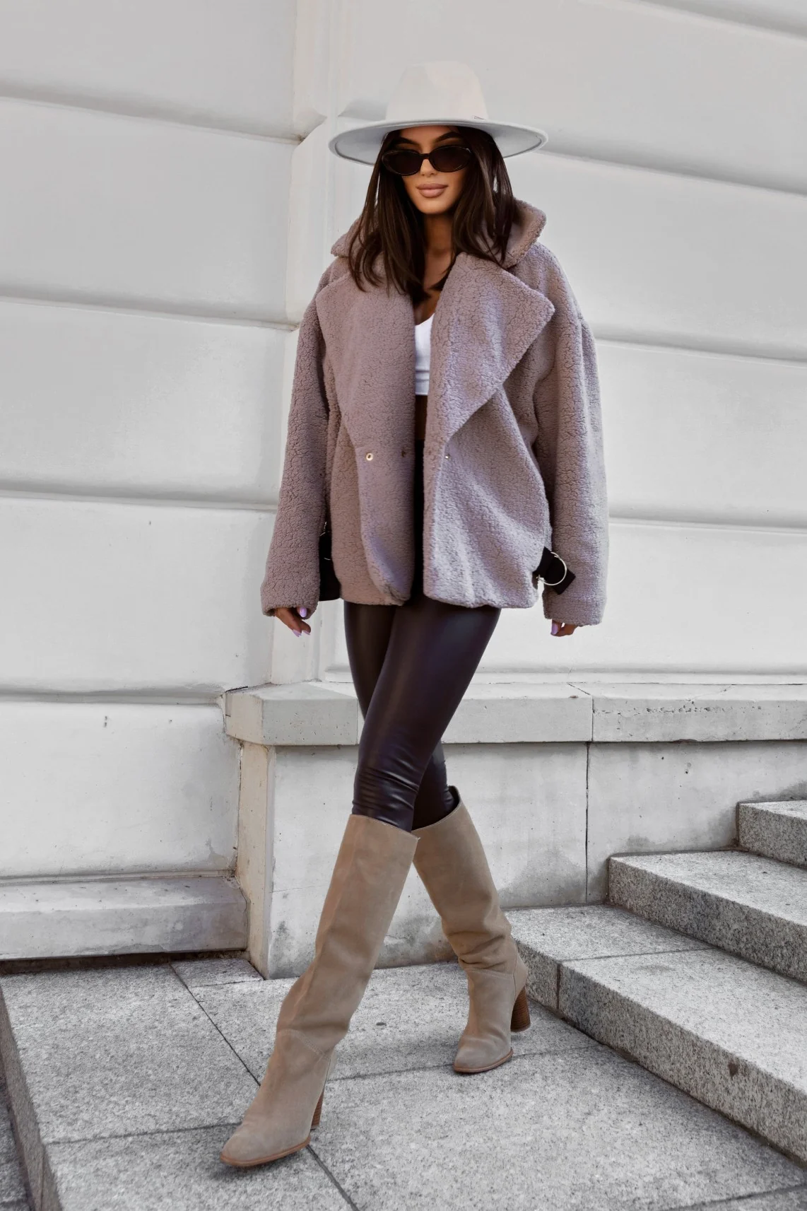 Puszysta kurtka LaBalancia Fluffy taupe