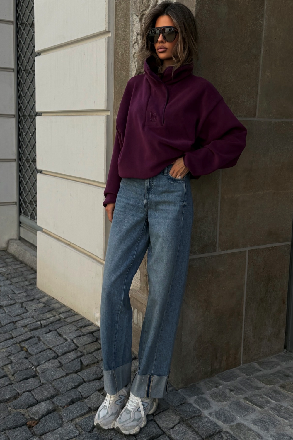 Bluza polarowa LaBalancia Aspen śliwka