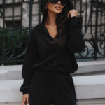 Komplet rozpinana bluza ze spodniami LaBalancia Brooklyn czarny