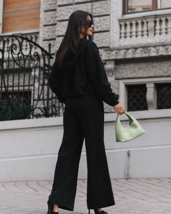 Komplet rozpinana bluza ze spodniami LaBalancia Brooklyn czarny