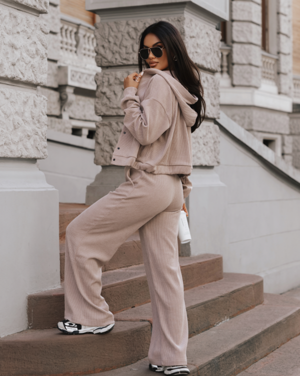 Komplet rozpinana bluza ze spodniami LaBalancia Brooklyn fango