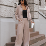 Komplet rozpinana bluza ze spodniami LaBalancia Brooklyn fango
