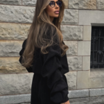 Komplet bluza ze spodniami baggy LaBalancia Gigi czarny