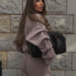 Komplet bluza ze spodniami baggy LaBalancia Gigi fango