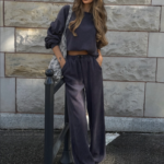 Komplet bluza ze spodniami baggy LaBalancia Gigi grafit