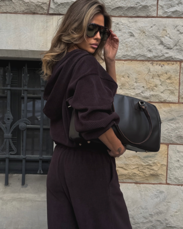Komplet bluza ze spodniami LaBalancia Venice brąz