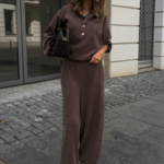 Komplet bluza ze spodniami LaBalancia Venice ciemne fango