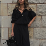 Komplet bluza ze spodniami LaBalancia Venice czarny