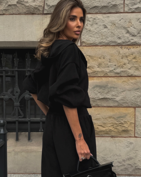 Komplet bluza ze spodniami LaBalancia Venice czarny