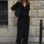 Komplet bluza ze spodniami LaBalancia Venice czarny