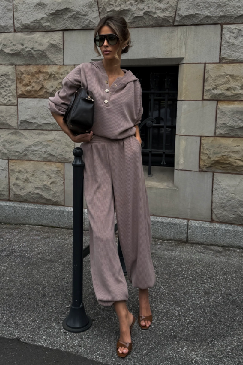 Komplet bluza ze spodniami LaBalancia Venice fango