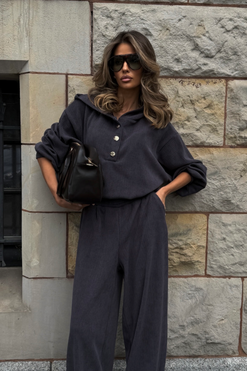 Komplet bluza ze spodniami LaBalancia Venice grafit