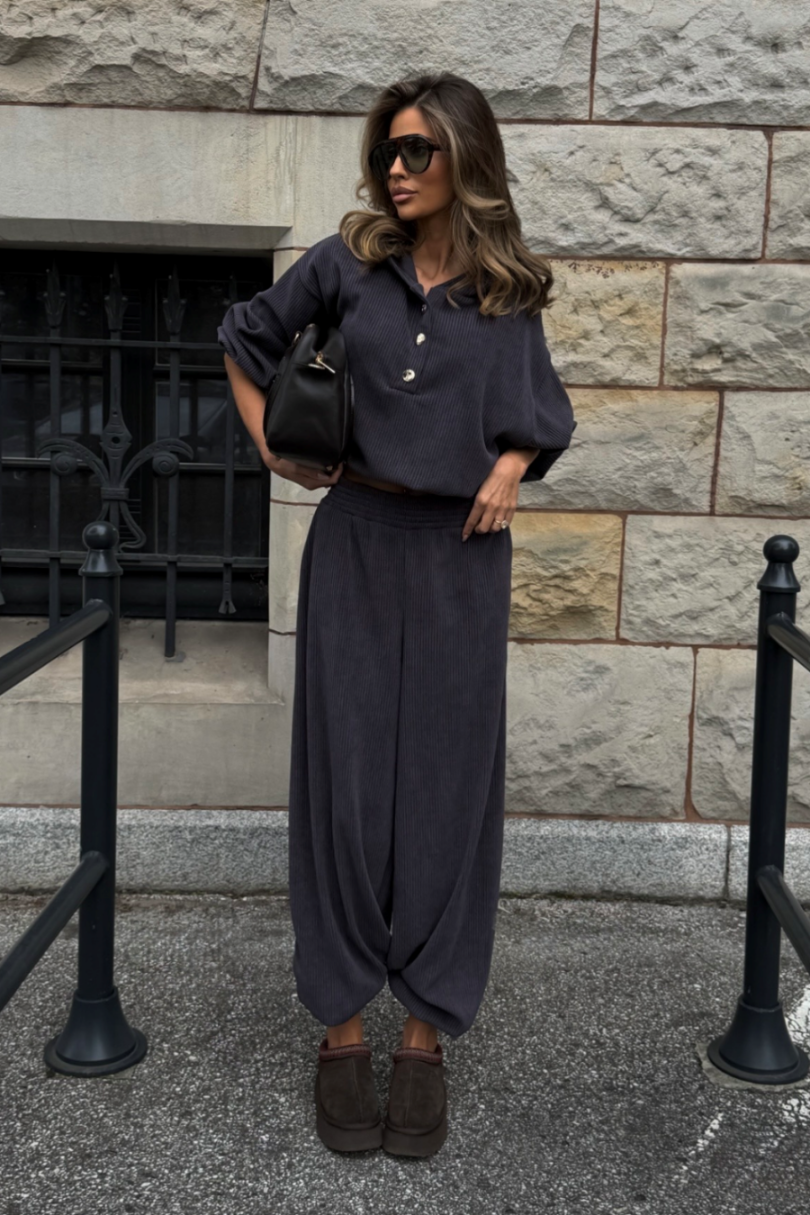 Komplet bluza ze spodniami LaBalancia Venice grafit