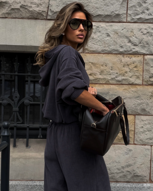 Komplet bluza ze spodniami LaBalancia Venice grafit