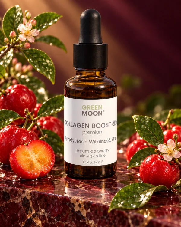 Serum do twarzy z kolagenem i witaminą C COLLAGEN BOOST élixir premium Green Moon