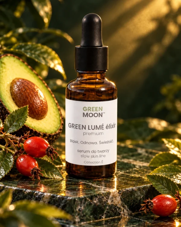 Serum z roślinnym retinolem i witaminą E do skóry dojrzałej GREEN LUMÉ élixir premium Green Moon