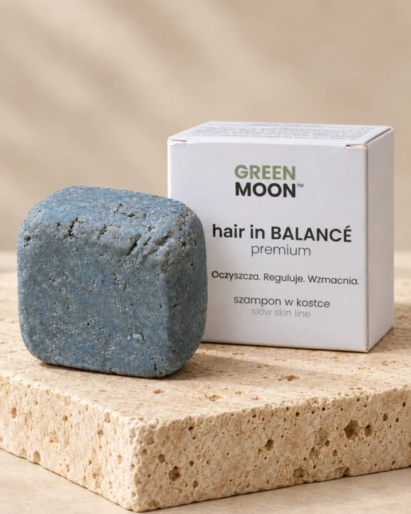 Szampon w kostce do codziennej pielęgnacji włosów hair in BALANCÉ premium Green Moon