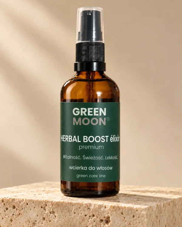 Wcierka olejowa do włosów HERBAL BOOST élixir premium Green Moon