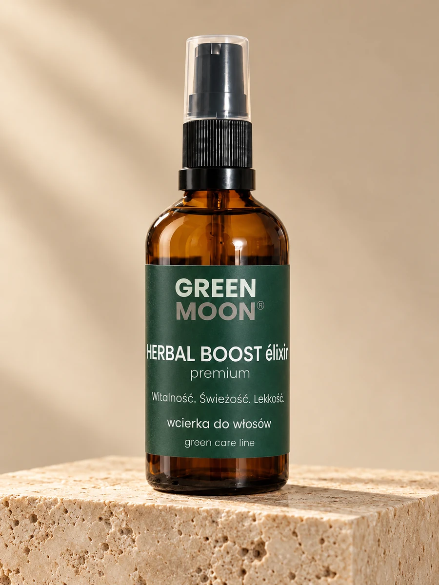 Wcierka olejowa do włosów HERBAL BOOST élixir premium Green Moon
