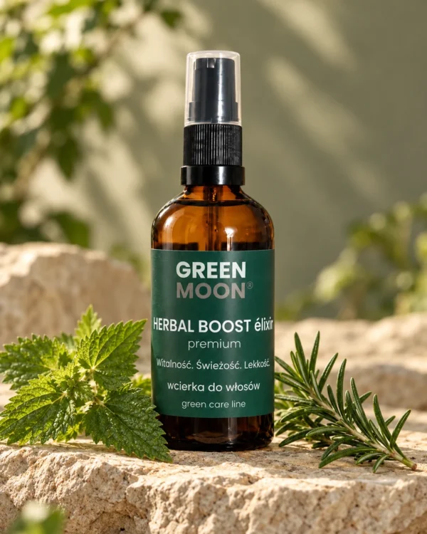 Wcierka olejowa do włosów HERBAL BOOST élixir premium Green Moon