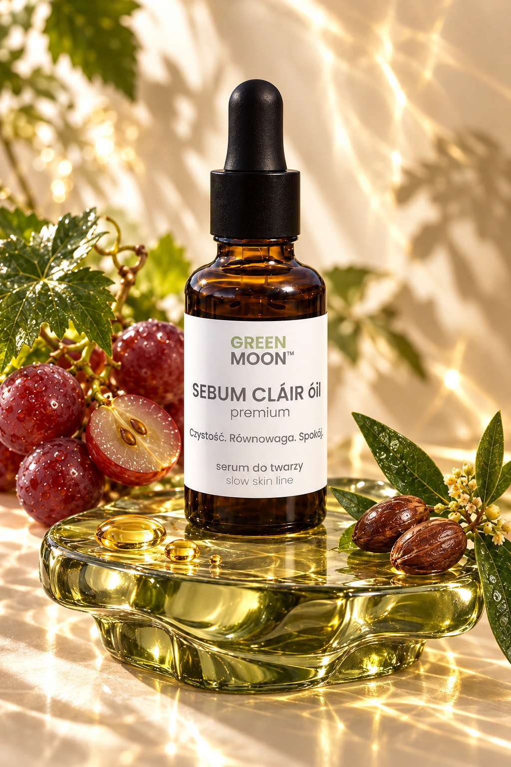 Serum do cery tłustej i mieszanej SEBUM CLÁIR óil premium Green Moon