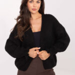 Sweter kardigan oversize czarny