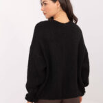 Sweter kardigan oversize czarny