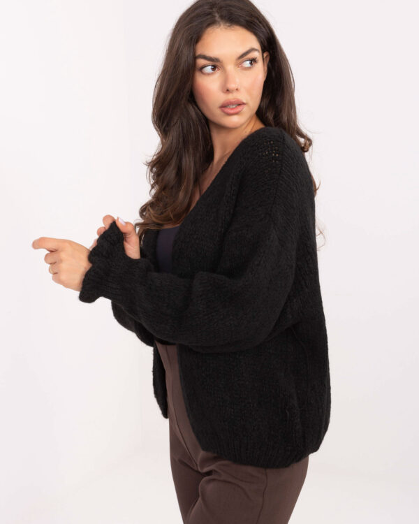 Sweter kardigan oversize czarny