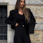 Marynarka ze spodniami komplet LaBalancia Haze czarny