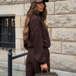 Komplet bluza ze spodniami LaBalancia Muse brąz