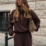 Komplet bluza ze spodniami LaBalancia Muse brąz