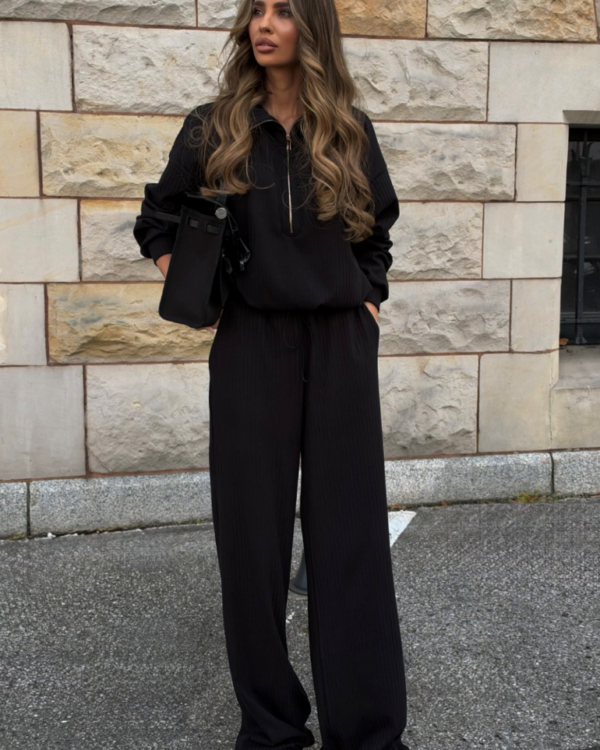 Komplet bluza ze spodniami LaBalancia Muse czarny