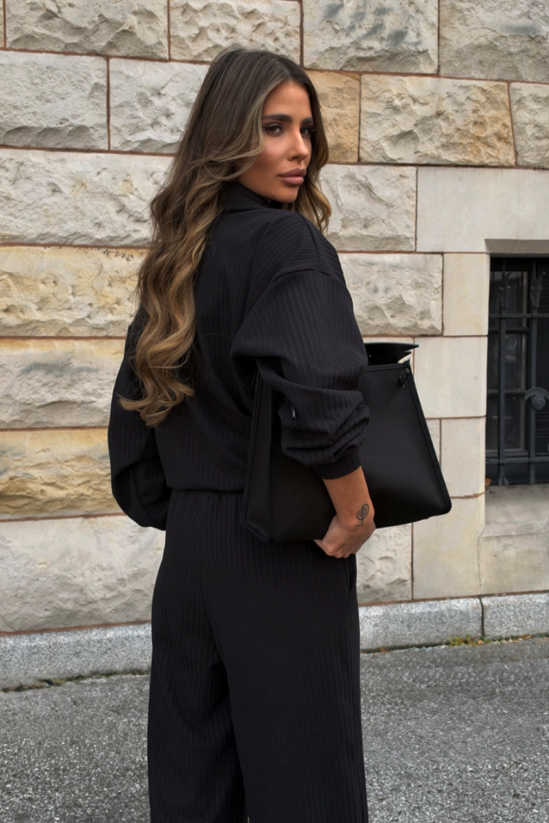 Komplet bluza ze spodniami LaBalancia Muse czarny