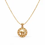 Pozłacany 24k złotem naszyjnik ze znakiem zodiaku Byk
