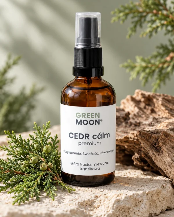 Mgiełka do skóry tłustej, mieszanej i problematycznej CEDR cálm premium Green Moon