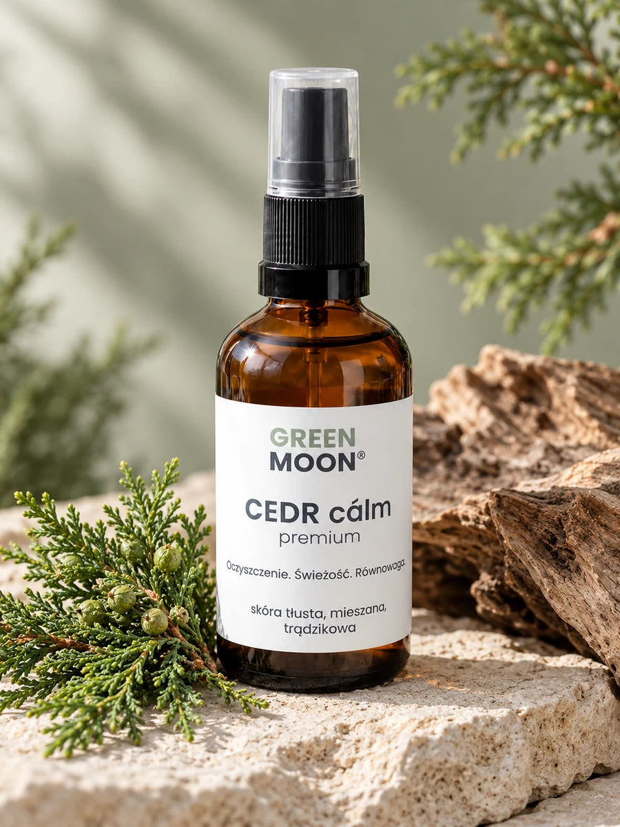 Mgiełka do skóry tłustej, mieszanej i problematycznej CEDR cálm premium Green Moon