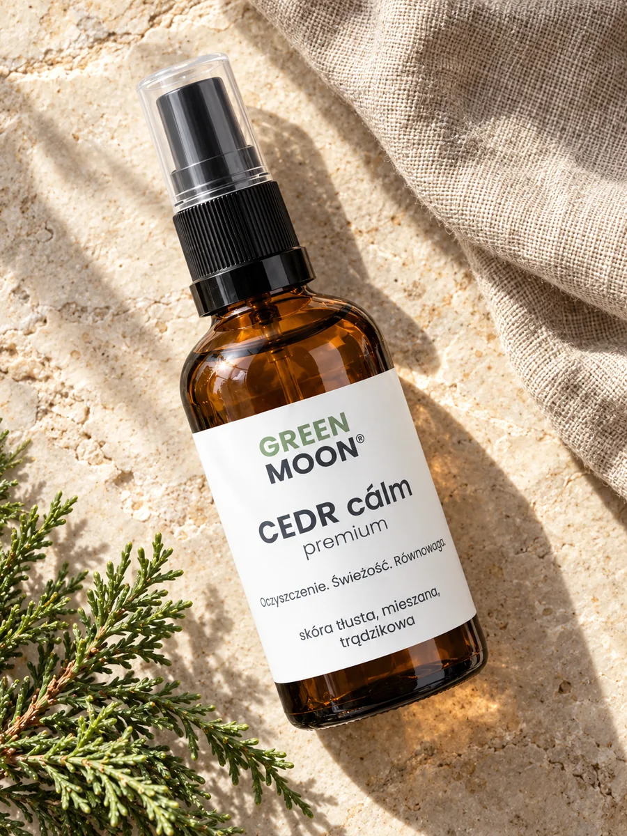 Mgiełka do skóry tłustej, mieszanej i problematycznej CEDR cálm premium Green Moon
