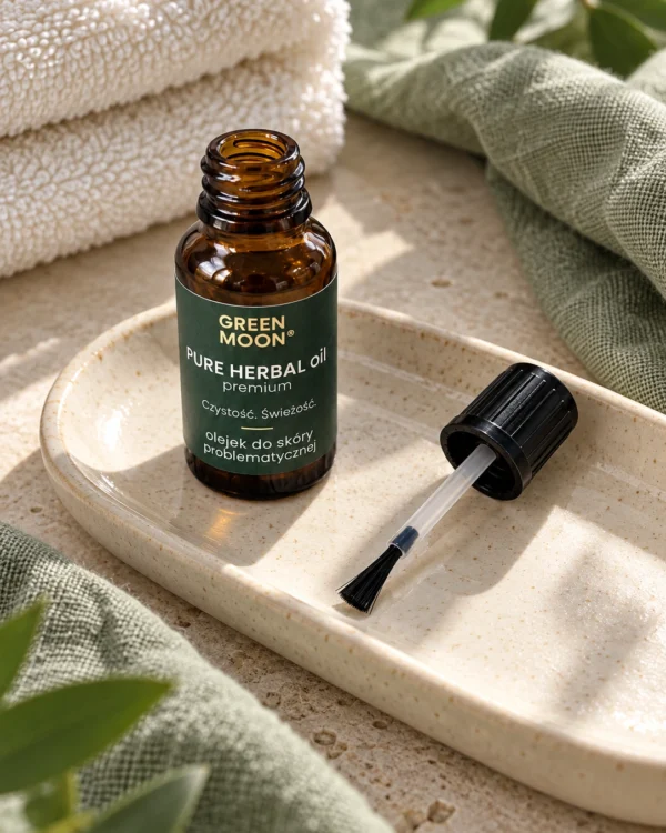 Olejek do skóry stóp i paznokci PURE HERBAL óil premium Green Moon